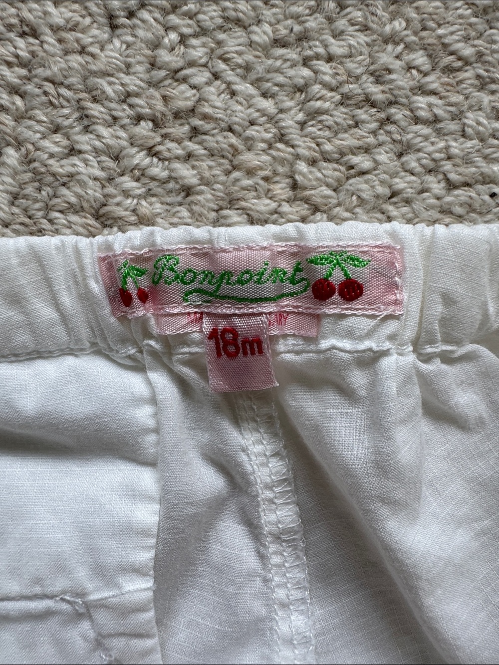 Bonpoint 18m White Baby Shorts bloomers - Picture 4 of 4